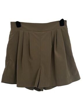 WAYRE Travel Pocket Flow Shorts Olive Green Small Recycled Fabric